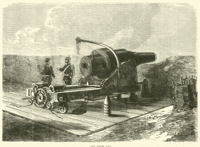 Die Krupp-Kanone, Oktober 1870 von English School