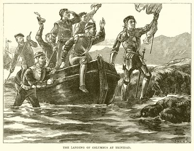 Die Landung von Kolumbus in Trinidad von English School