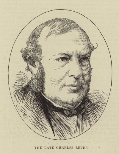 Der verstorbene Charles Lever (Stich) von English School