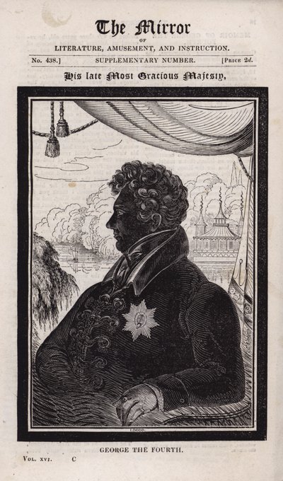 Der verstorbene König George IV von English School