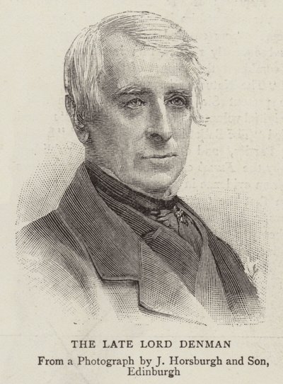 Der verstorbene Lord Denman (Gravur) von English School