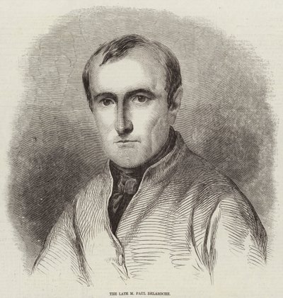 Der verstorbene M. Paul Delaroche (Stich) von English School