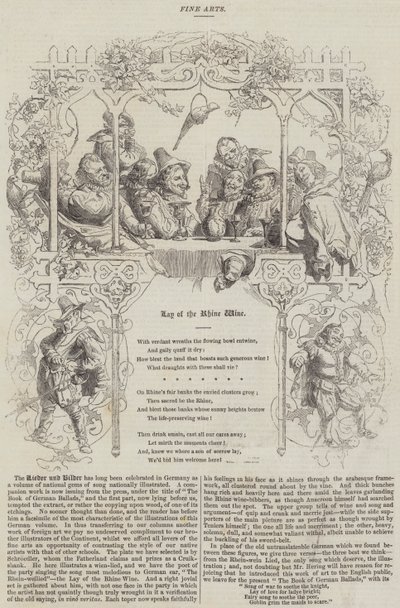 Das Lied vom Rheinwein (Stich) von English School