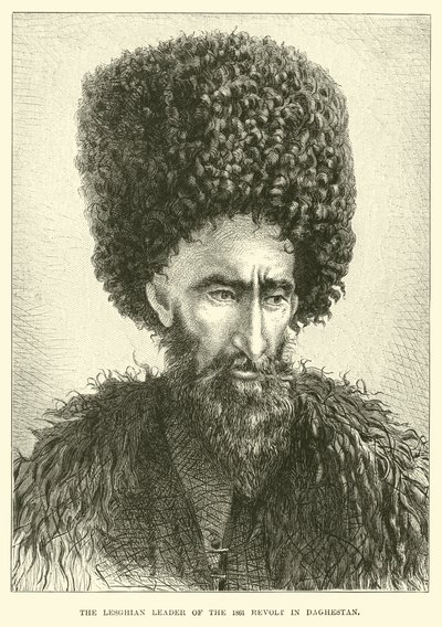 Der Lesghian-Führer des Aufstands von 1861 in Dagestan von English School