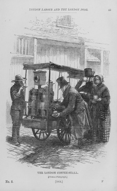 Der Londoner Kaffeestand von English School