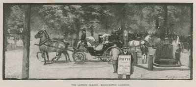 Die Londoner Saison: Kensington Gardens von English School
