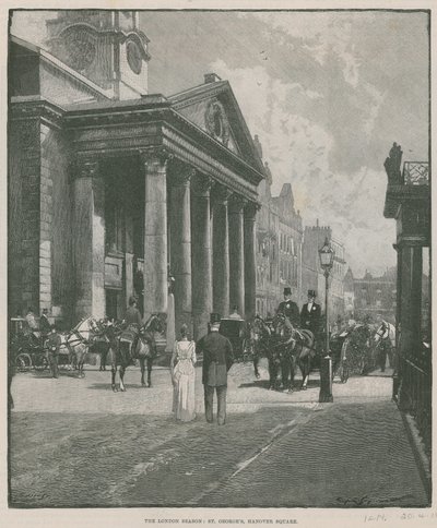 Die Londoner Saison: St. Georges, Hanover Square von English School
