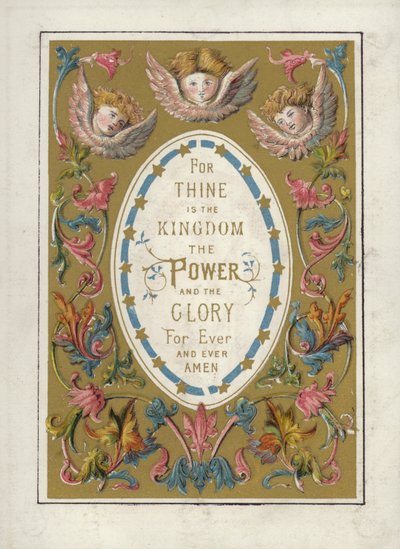 Das Vaterunser (Farblithografie) von English School