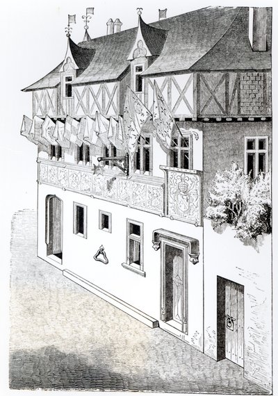 Die Herren und Barone machen Fenster aus ihren Wappen von English School