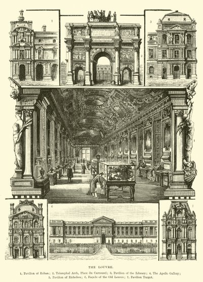 Der Louvre von English School