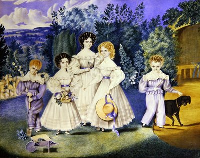 Die Kinder der Familie Lovell, ca. 1825 von English School