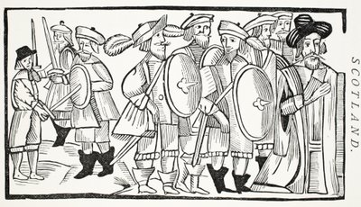 Der Liebesstreit, Illustration aus Chap-books des achtzehnten Jahrhunderts von John Ashton, veröffentlicht 1882 von English School