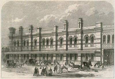 Der Ludgate Hill Bahnhof der London, Chatham und Dover Railway von English School
