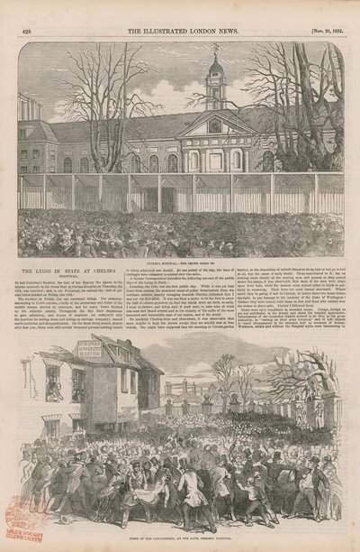 Aufbahrung im Chelsea Hospital von English School