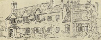 Das Herrenhaus, um 1770 (Gravur) von English School