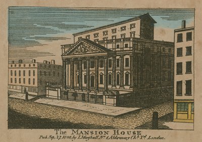Das Mansion House, London von English School