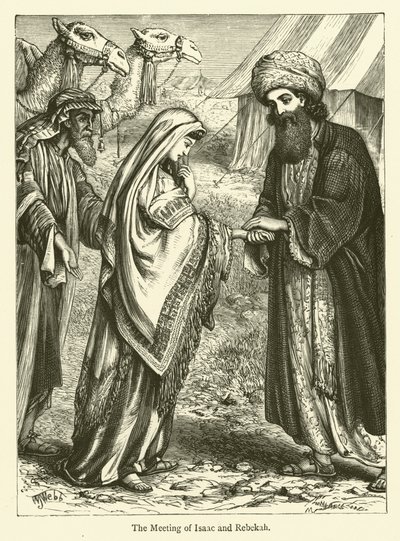 Das Treffen von Isaak und Rebekka von English School