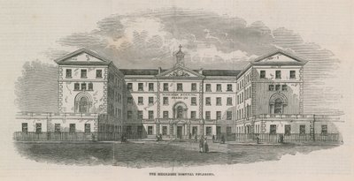 Das Middlesex Hospital erweitert von English School