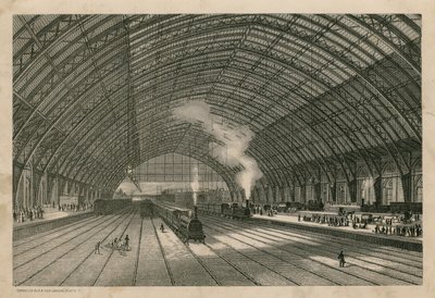 Der Midland Bahnhof, St Pancras, London von English School