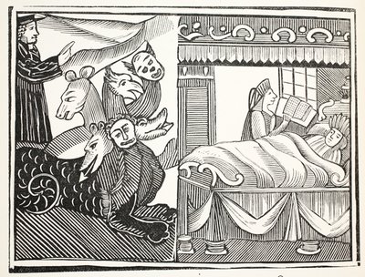 Das Wunder der Wunder, Illustration aus Chap-books of the Eighteenth Century von John Ashton, veröffentlicht 1882 von English School