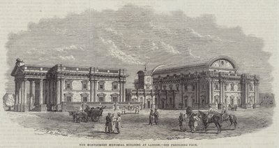 Das Montgomery-Gedenkgebäude in Lahore (Stich) von English School