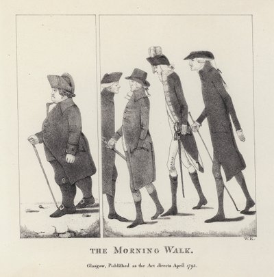 Der Morgenspaziergang (Stich) von English School