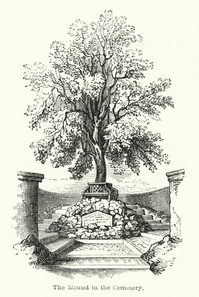 Der Hügel im Friedhof (Gravur) von English School
