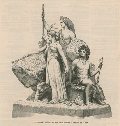 Das Nationaldenkmal für den Prinzgemahl: Amerika von English School