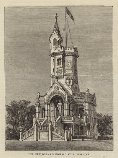 Das neue Burns-Denkmal in Kilmarnock von English School