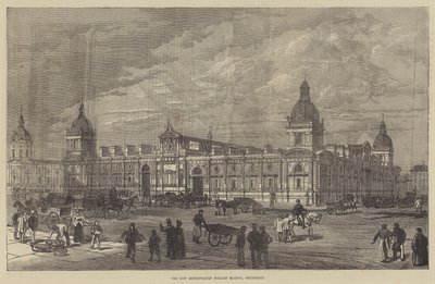 Der neue Metropolitan Geflügelmarkt, Smithfield (Stich) von English School