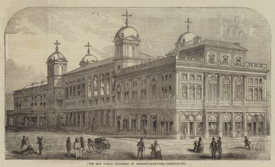 Die neuen öffentlichen Gebäude in Newcastle-on-Tyne von English School