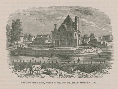 The New River Head, Water House, und Mr. Israel Wilkess, 1730 von English School