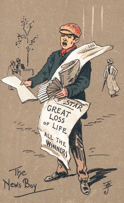 Der Zeitungsjunge von English School