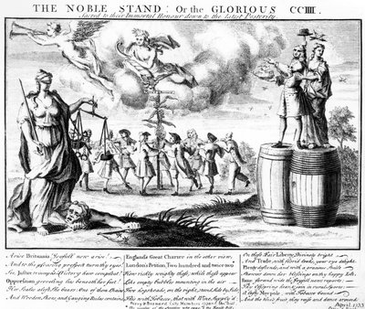 Der edle Stand, oder die glorreichen CCIII, geweiht zu ihrem unsterblichen Ruhm bis in die Nachwelt, ca. 1733 von English School
