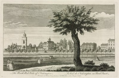 Die Nordwestansicht von Newington von English School