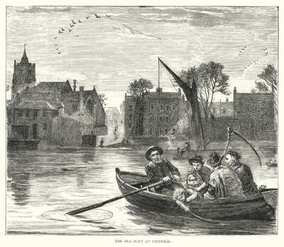 Das alte Boot in Chiswick (Gravur) von English School