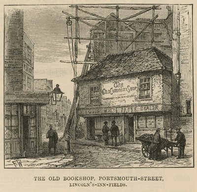Das Alte Kuriositätenkabinett, Portsmouth Street, Lincolns Inn Fields von English School