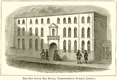 Das alte South Sea House, Threadneedle Street, London von English School