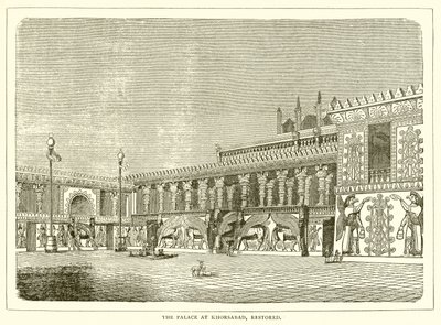 Der Palast von Khorsabad, restauriert von English School