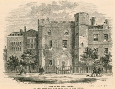 Der Palast von König John, Stepney, London von English School