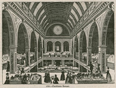Der Pantheon-Basar, Oxford Street, London von English School