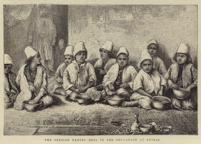 Die persische Hungersnot, Jungen im Waisenhaus in Shiraz von English School
