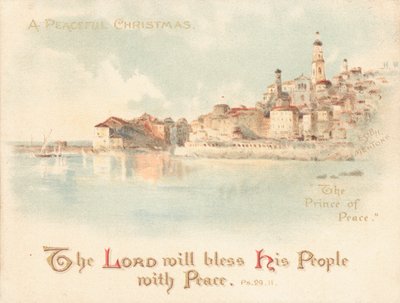 Der Friedensfürst, Weihnachtskarte von English School