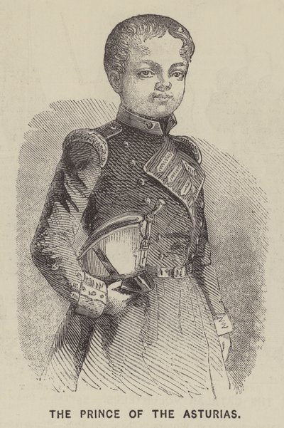 Der Prinz von Asturien (Gravur) von English School