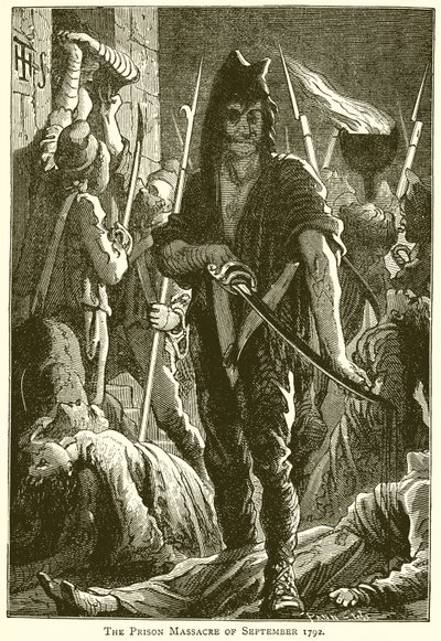 Das Gefängnismassaker von September 1792 von English School