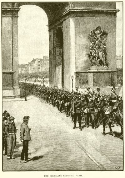 Die Preußen betreten Paris von English School