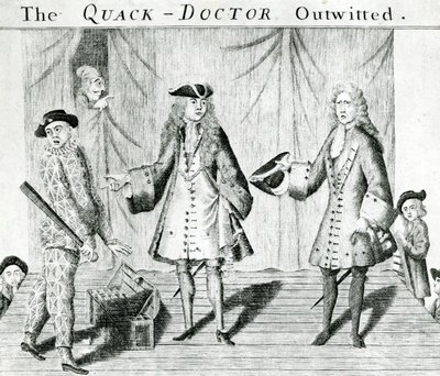 Der Quacksalber ausgetrickst, veröffentlicht von Sutton Nichols, 1558 von English School