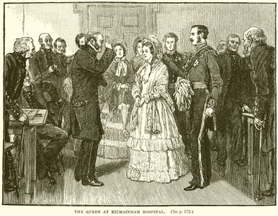 Die Königin im Kilmainham Hospital von English School