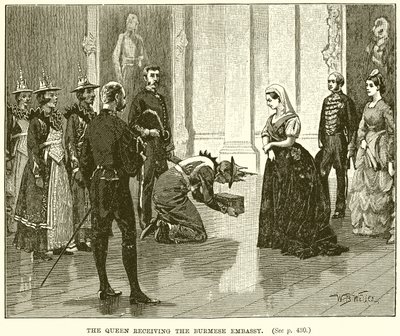 Die Königin empfängt die burmesische Botschaft von English School