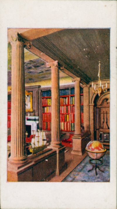 Das Puppenhaus der Königin: Die Bibliothek II (Farblithografie) von English School